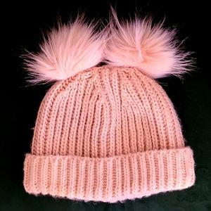 Topshop Beanie with Poms